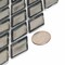 Apollo Tile Silver 10.8 in x 11.4 in Glass Glossy Floor and Wall Mosaic Tile 8.55 sqft/case, 10PK APLADI8801A - alternate 3