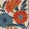 Homeroots 12' Ivory Blue And Orange Floral Indoor Outdoor Runner Rug 545031 - alternate 4