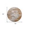 Homeroots 8' Terra Cotta Gray And Silver Round Abstract Washable Indoor Outdoor Area Rug 582184 - alternate 4