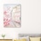 Homeroots Pretty Pastel Pink Paris Street Unframed Print Wall Art 399109 - alternate 1