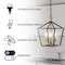 Jonathan Y Ojai 10" 3-Light Iron Classic Modern Pagoda LED Pendant Lantern, Oil Rubbed Bronze/Brass Gold JYL7601D - alternate 6