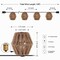 Jonathan Y Samara 10-Light 10 ft. Mid-Century Classic LED C7 Lantern Hemp Rope Shaded String Lights, Brown JYL8708A - alternate 3
