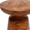 Homeroots 15" Natural Iron and Aluminum Round Pedestal End Table 634163 - alternate 4
