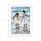 Homeroots Two Girls at the Beach 1 White Framed Print Wall Art 415356 - alternate 3