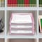 Acrimet Stackable Letter Tray Front Load Letter Size Document Organizer Plastic Clear Pink 1 Unit 211.8 - alternate 3