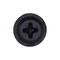 Auveco Phillips Flat Washer Head Tapping Screw #6 x 1in Black, 100PK 12952 - alternate 2