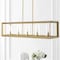 Jonathan Y Anna 38.5" Linear 5-light Metal/Glass LED Pendant, Brass Gold JYL7414C - alternate 4