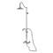 Kingston Brass Wall Mount Rain Drop Shower System with Hand Shower, Polished Chrome CCK3661AX - alternate 1