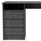 Homeroots 46" Gray Computer Desk With Three Drawers 403810 - alternate 2