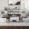Homeroots 54" Black Glass And Steel Coffee Table With Three Shelves 522000 - alternate 3