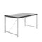 Homeroots 54" Black and Silver Wood and Stainless Steel Writing Desk 544278 - alternate 2