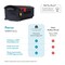 Architectural Mailboxes Patriot Large Plastic Post-Mount Mailbox, Black GMB515BAM - alternate 5