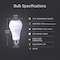 Feit Electric Feit A19 E26 (Medium) LED Speaker Bulb Bright White 60 Watt Equivalence 1 pk BTOM60/5CCT/CA - alternate 3