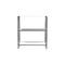 Homeroots 25" Clear Plastic Two Tier Bookcase 389577 - alternate 3