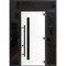 Vdomdoors Steel Door Dekton 0163 Venezia Noce 96вЂќ/ 2 Side and Top Exterior Window Sidelite Entry Door Paint DEKTON0163EXD-VEN-W14+36+14xH96+16-LH-I - alternate 3