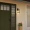 Vaxcel Sutton, 14 in H, Black Outdoor Wall Sconce, Seeded Glass, LED Compatible T0816 - alternate 3