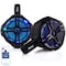 Pyle Pyle Waterproof Marine Wakeboard Tower Speakers, 6.5 in Subwoofers, LED Lights, 200W, Mounting Bracket PLMRWB65LEB - alternate 1