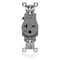 Leviton Single Receptacle, 20A, Gray, 250V W5461-GY - alternate 1
