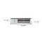 Homeroots 71in Classic White and Black Entertainment Unit with Two Drawers 397710 - alternate 3