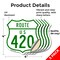 Signmission Route Marker Shield Sign Us 420, 4 inch X 4 inch, Vinyl Decal, 5PK SHI-D-5PACK-4-477 - alternate 2