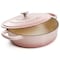 Crock-Pot Crock Pot Artisan 5 Quart Round Enameled Cast Iron Braiser Pan with Self Basting Lid in Blush Pink 125300.02R - alternate 2