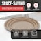 Bakken- Swiss White Marble Nonstick Pizza Pan Set of 3, Carbon Steel, Oven Safe, Dishwasher Safe, Easy Cleanup BKPIZA3MRWHT - alternate 3