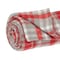 Homeroots Red Woven Cotton Plaid Throw Blanket 478662 - alternate 4