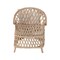 Bali & Pari Florence Bohemian Ivory Braided Rattan Arm Chair 248-13725-ZORO - alternate 4