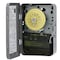 Intermatic Electromechanical Timer, 24 hr Nominal Max Time Setting, Hole Wall, 120V AC, Steel T101 - alternate 2