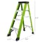 Wrightmaster 3.44 ft. Fiberglass Single-Sided Step Ladder, 9 ft. Reach, with Tool Holder 330 lb. Load Capacity ZOR-P426959 - alternate 4
