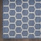Homeroots 10' Blue And Ivory Geometric Indoor Outdoor Runner Rug 564057 - alternate 1