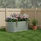 Homeroots 32in X 63in Silver Metal Oval Raised Garden Bed 668464 - alternate 2