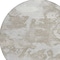 Homeroots 8' Taupe And Brown Round Abstract Washable Indoor Outdoor Area Rug 609584 - alternate 5