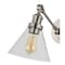 Jonathan Y Cowie 8" Iron/Glass Adjustable LED Wall Sconce, Nickel JYL7575B - alternate 3