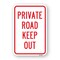 Signmission Private Road Keep Out, Heavy-Gauge Aluminum Rust Proof Parking Sign, 18" x 24", A-1824-24820 A-1824-24820 - alternate 1