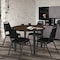 Regency Round Kee Breakroom Table W/ 4 Restaurant Stack Chairs, 42 in W, 42 in L, Neo Walnut TB42RNDNWBPBK29BK - alternate 4