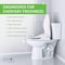 Anzzi Electric Bidet Seat with Auto Lid, Heated, Self Cleaning, and Classic Remote TL-AZEB107VWH - alternate 4