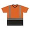 Ergodyne M Orange Class 2 Essential Hi-Vis T-Shirt Black Bottom 8286BK - alternate 5