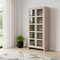 Homeroots 91in Ivory Distressed Solid Wood Frame Accent Cabinet With Two Doors 620845 - alternate 4