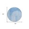 Homeroots 8' Sky Blue And Denim Blue Round Geometric Washable Indoor Outdoor Area Rug 582700 - alternate 3