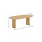 Homeroots 79" Natural Solid Wood Double Pedestal Base Oval Dining Table 721114 - alternate 2
