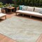 Homeroots 8' X 10' Beige And Silver Abstract Washable Indoor Outdoor Area Rug 618355 - alternate 1
