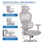 Office Star Products Ventilated Seating Ventilated Seating Office Chair, Grey Mesh EM14622HR-2 - alternate 3