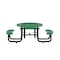 Flash Furniture Round Green, Polyethylene, Steel, 82.5 in L SLF-EMR-46ADA-GN-GG - alternate 5