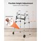 Vevor Folding Walker Aluminum Mobility Walker Aid with Adjustable Height & Wheel FBL825309 - alternate 3