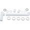 Do It Best 1-1/2'' x 16'' White Polypropylene End Outlet Waste DIB925W - alternate 1