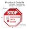 Signmission Stop Temperature Check Station, 6 inch X 6 inch, Plastic Sign, 2PK OC-P-2PACK-6-199 - alternate 4
