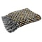 Homeroots 50" X 60" Black And Gold Geometric Cotton Woven Throw Blanket with Tassels 516602 - alternate 5