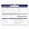 Global Printed Products Weekly Family Planner, 17 x 13, White/Blue Sheets, 52 Weeks: Undated SPLS-0079 - alternate 2