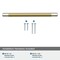 Amerock Esquire 8 in 203 mm Center-to-Center Polished Nickel / Golden Champagne Cabinet Pull BP36562PNBBZ - alternate 2